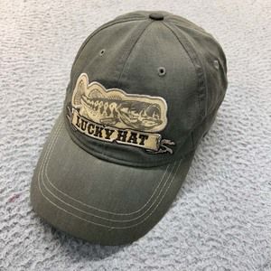 Lucky fishing Hat Cat  Baseball Cap One Size Infinity Large Mouth Bass